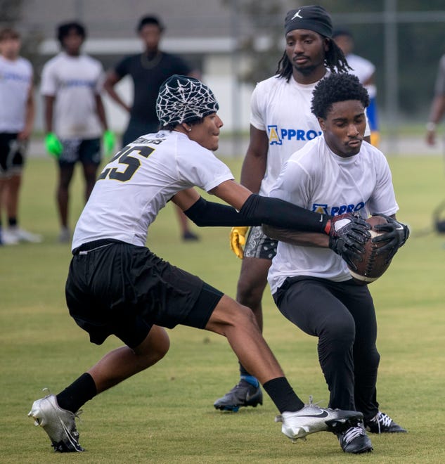 Here is action from the Polk County 7v7 Championship on Friday night at the Lake Myrtle Sports Complex in Auburndale.