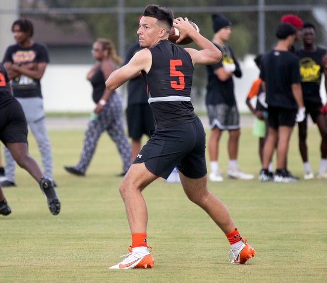 Here is action from the Polk County 7v7 Championship on Friday night at the Lake Myrtle Sports Complex in Auburndale.