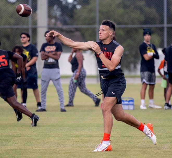 Here is action from the Polk County 7v7 Championship on Friday night at the Lake Myrtle Sports Complex in Auburndale.
