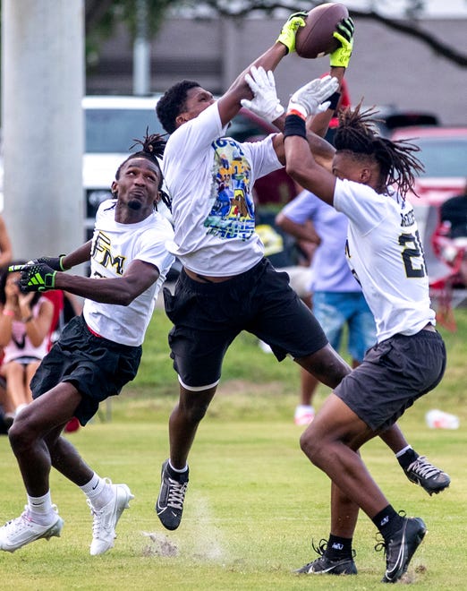Here is action from the Polk County 7v7 Championship on Friday night at the Lake Myrtle Sports Complex in Auburndale.