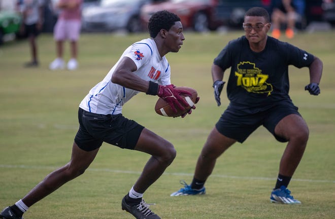 Here is action from the Polk County 7v7 Championship on Friday night at the Lake Myrtle Sports Complex in Auburndale.