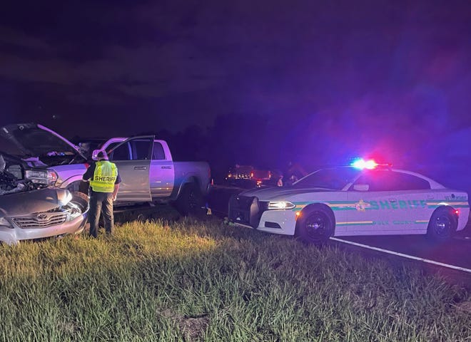 A Lake Placid woman was killed after she crossed the median on State Road 60 near Lake Wales and struck an oncoming Dodge pickup.