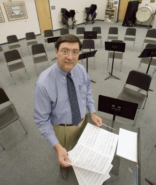 In a 40-year career with Polk County Public Schools, Frank Frank Howes served as band director at Southwest Middle, principal at Harrison School for the Arts and director of fine arts for the district. He'll be inducted into the Polk Arts & Culture Hall of Fame on Oct. 15.